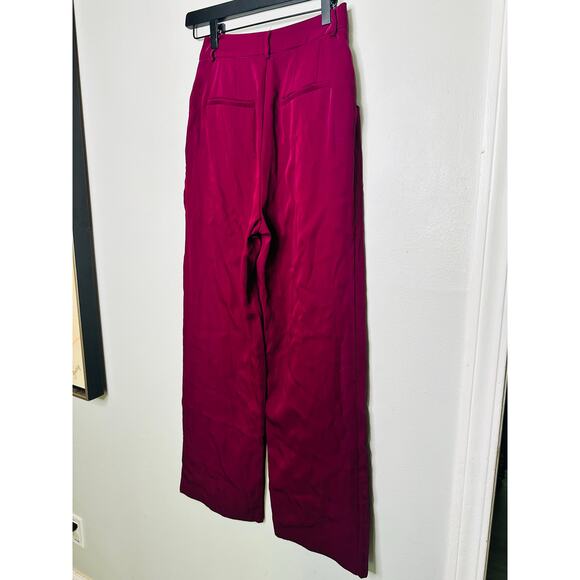 ENDLESS ROSE Purple Wine Colored High-Waisted Trouser Suit Pants size XS - Picture 10 of 12